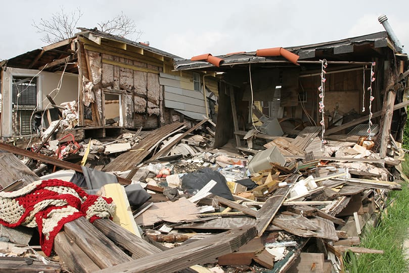 The evidence of broken homes and shattered lives is still a visible part of the landscape in the Lower 9th Ward, New Orleans.