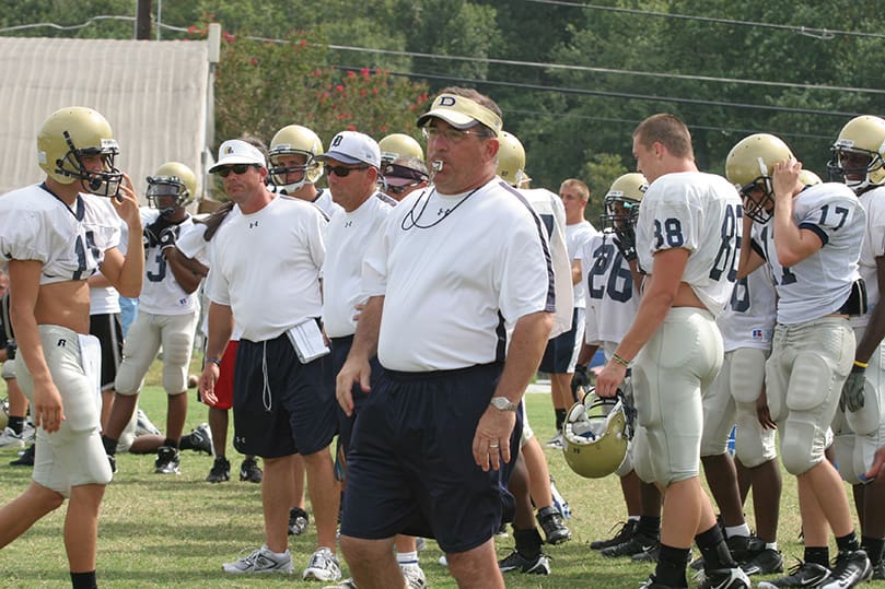 Coach Kevin Maloof is in his 30th year of coaching. He has worked 24 years as a head coach and 18 years have been at Dacula High School. Photo By Michael Alexander