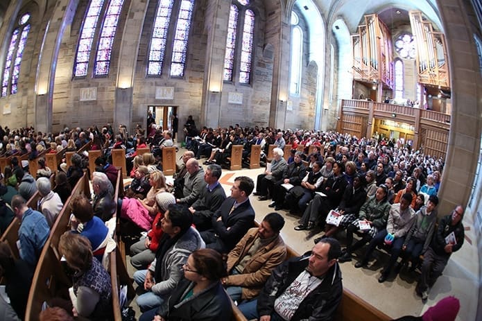 Some 700 people fill the Cathedral of Christ the King, Atlanta for the 25th annual Mass for the Unborn, Jan. 22. Photo By Michael Alexander