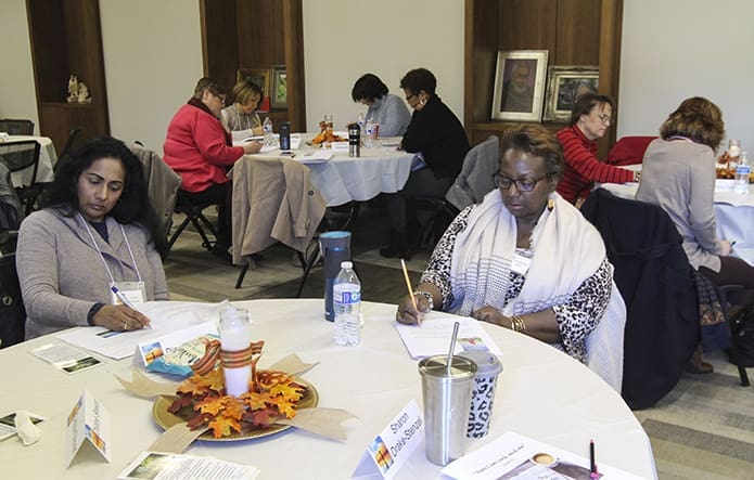 The wives of men in the permanent diaconate formation program participated in a Nov. 10 day of reflection at the Monastery of the Holy Spirit, Conyers. The theme of the retreat was âHere I am Lord, send me,â from Isaiah 6:8. Photo By Michael Alexander