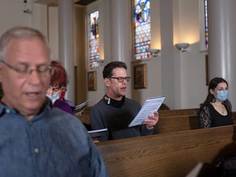 The Congress Choir has 107 members representing 30 parishes  in the archdiocese. Photo by Johnathon Kelso