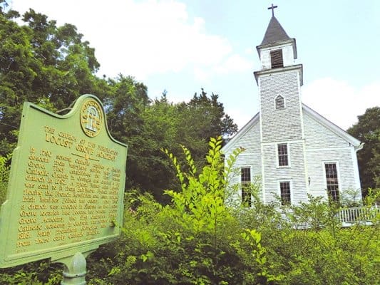 Purification of the Blessed Virgin Mary Church, established in 1790, was the first Catholic parish in the state of Georgia. The building was built in 1883. Now a station of St. Joseph Church in Washington, the building shows signs of wear and age, and needs upkeep. Photo by Angelique Richardson