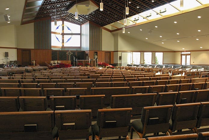 This file photo from January 2006 shows what the Prince of Peace Church worship space looked like before its recent renovation. Photo By Michael Alexander