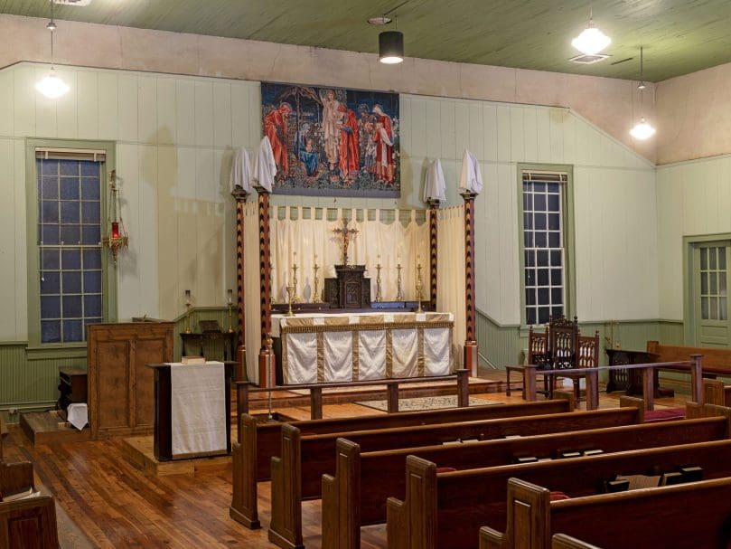 The sanctuary of St. Aelred Church near Athens. Photo by Johnathon Kelso