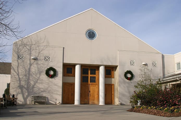 This January 2004 photograph of St. Andrew Church, Roswell, shows what it looked like before its recent renovation. Photo By Michael Alexander