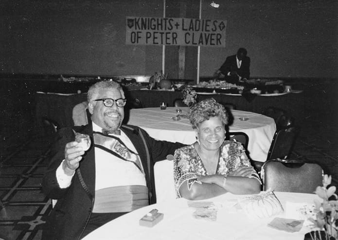In an undated photo Thomas Brito Sr. and his late wife, Laura, attend a Knights and Ladies Auxiliary of Peter Claver function. Photo Courtesy of Brito Family