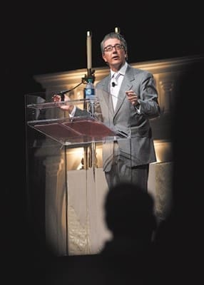 Frank J. Hanna III, CEO of Hanna Capital, Atlanta, leads off the day of talks in the English track.