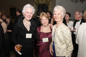 (L-r) Joan Gunning Merkle, Carol Ann Wyndelts, and Barbara Gunning Johansen attend the Feb. 9 Cathedral of Christ the King 75th anniversary gala at the Piedmont Driving Club, Atlanta. Joan and her sister Barbara have been affiliated with the parish since 1939.(Photos By Michael Alexander)