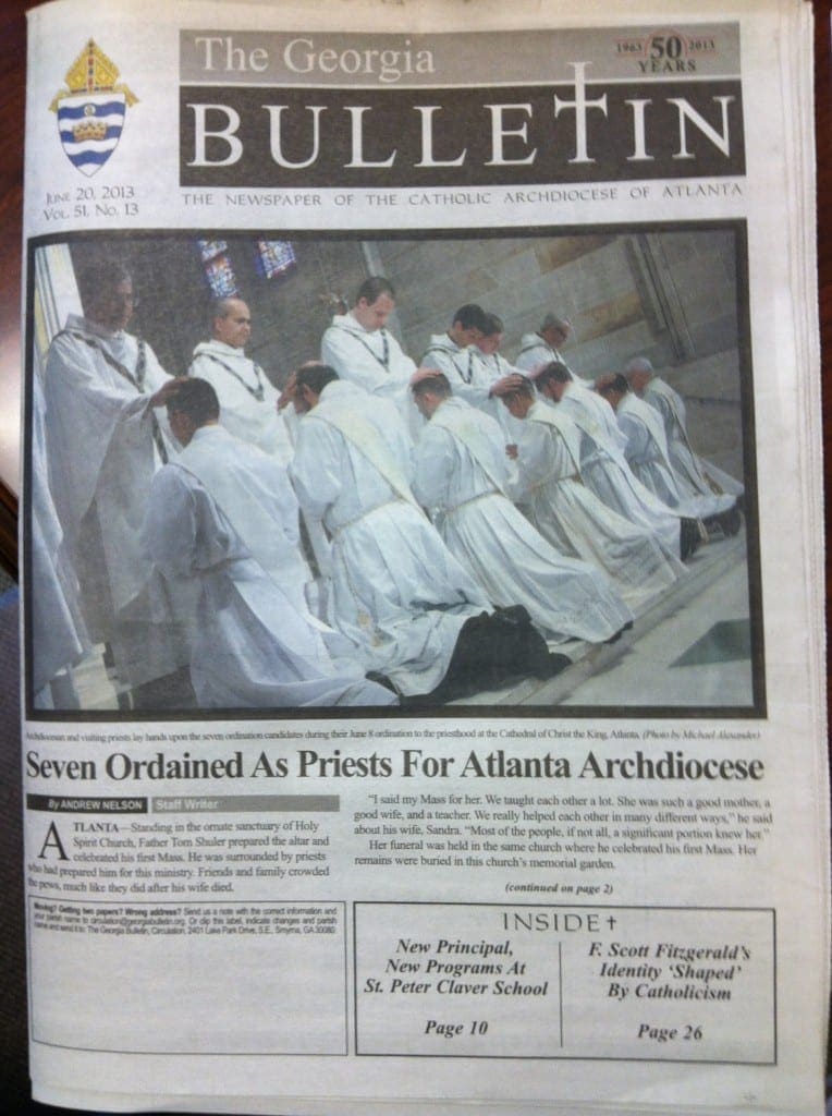 Last paper of the old newspaper design. It dates to the late 1990s.