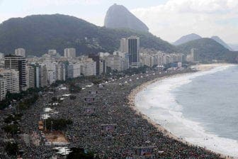 Three million people attend World Youth Day closing Mass on Copacabana beach in Rio de Janeiro
