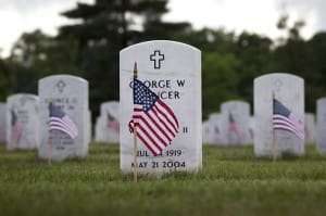 Headstones are seen at Arlington National Cemetery in Virginia. CNS photo/Nancy Phelan Wiechec 