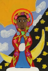 Our Lady of Mercy High School, Fayetteville: the painting is the work of 2012 graduate Alexandra Baker