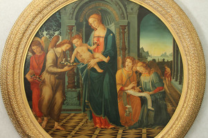 St. Mary Church, Rome: the painting is part of a collection of four paintings given to the first pastor, Father Joseph Cassidy, by Princess Eugenia Ruspoli when the present church was built.