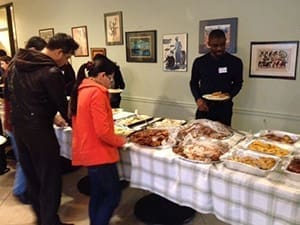 The Archdiocesan Council of Catholic Women (AACCW) hosted the annual welcoming dinner for the Hubert Humphrey Fellows at Villa International, near the Emory campus, March 16. Some 100 visiting scholars from 29 countries attended the homemade dinner.