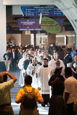 The Archdiocese of Atlanta's Eucharistic Congress began Friday evening, June 20, and went all day Saturday, June 21, at the Georgia International Convention Center in College Park. Photo By Thomas Spink