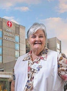 Sister of Mercy Peggy Fannon’s work at Emory Saint Joseph Hospital was recently honored by the Georgia Health Association. She has served patients in different roles for nearly 40 years at the Atlanta hospital.
