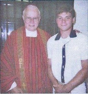 Archbishop John F. Donoghue baptized Joshua Bishop into the Catholic faith on Oct. 6, 1999, at a Mass at the prison in Jackson.