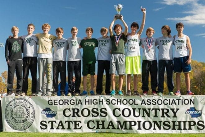 The Blessed Trinity boys won the Class AAA state cross country championship for the Roswell high school on Nov. 8. They were one of three metro Atlanta Catholic schools to win a state championship in cross country.