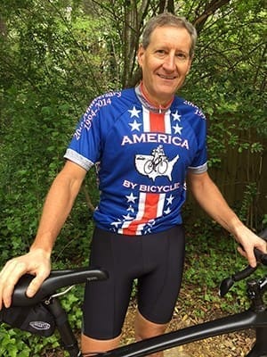 On May 31 Dick Marklein will embark on a cross country cycling challenge from San Francisco to Portsmouth, N.H. The proceeds he raises from the cycling challenge will go toward scholarships to Cristo Rey Atlanta Jesuit High School. Photo By Melinda Marklein