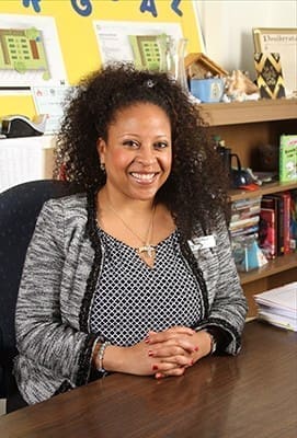 Marcia Pecot, the Cristo Rey Atlanta Jesuit High School biology teacher, also served as the school’s cross country coach during the team’s initial season. Pecot, a native of Monroe, La., and a graduate of Xavier University in New Orleans, is a member of Sacred Heart of Jesus Basilica in downtown Atlanta. Photo By Michael Alexander
