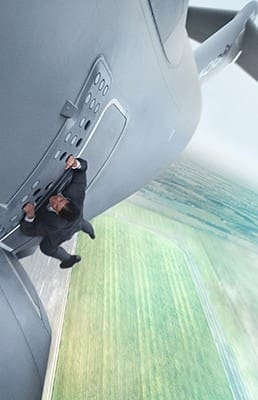 Tom Cruise stars in a scene from the movie "Mission Impossible: Rogue Nation." The Catholic News Service classification is A-III -- adults. The Motion Picture Association of America rating is PG-13 -- parents strongly cautioned. Some material may be inappropriate for children under 13. CNS photo/Paramount