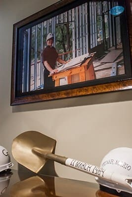 Franciscan Father Mario DiLella, shown in the photo when the Catholic Center was being built in 1985, served the Catholic community at the school for 38 years, including as chaplain for the Georgia Tech teams. He retired in 2008 at 81. More than 30 priests have been ordained from Georgia Tech; 15 of them serve in the archdiocese today. Photo By Thomas Spink