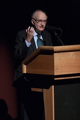 Rabbi James Rudin, an author and leader in interreligious relations, was one of the keynote speakers at the Nostra Aetate Jubilee event. Photo By Thomas Spink
