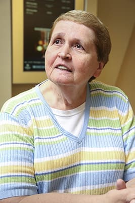 Grey Nun of the Sacred Heart Sister Dawn Gear attends the Leadership Conference of Women Religious assembly in Atlanta. Sister Dawn spent 26 years in the Archdiocese of Atlanta teaching and administering Catholic schools, but today she resides in Philadelphia. Photo By Michael Alexander