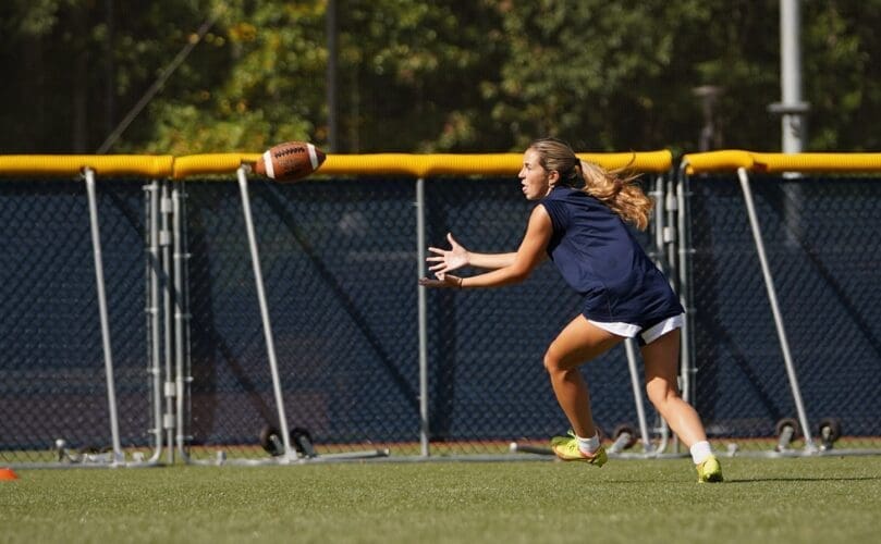 Girls' flag football growing in popularity, kicks off at St. Pius X ...