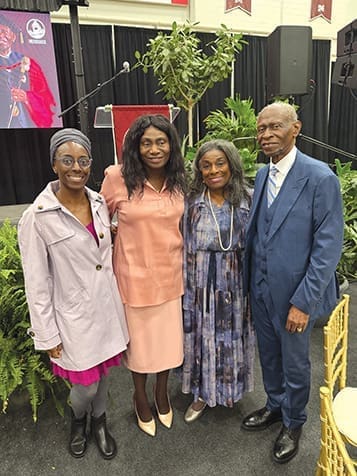 Leah Creque-Harris, a professor at Morehouse College, and two other members of the Atlanta Catholic community were recently inducted into the Collegium of Scholars. Two other members of the Atlanta Catholic community were honored at the Martin Luther King Jr. International Chapel at Morehouse College.